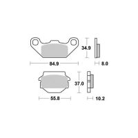 Brzdové destičky VESRAH VD332